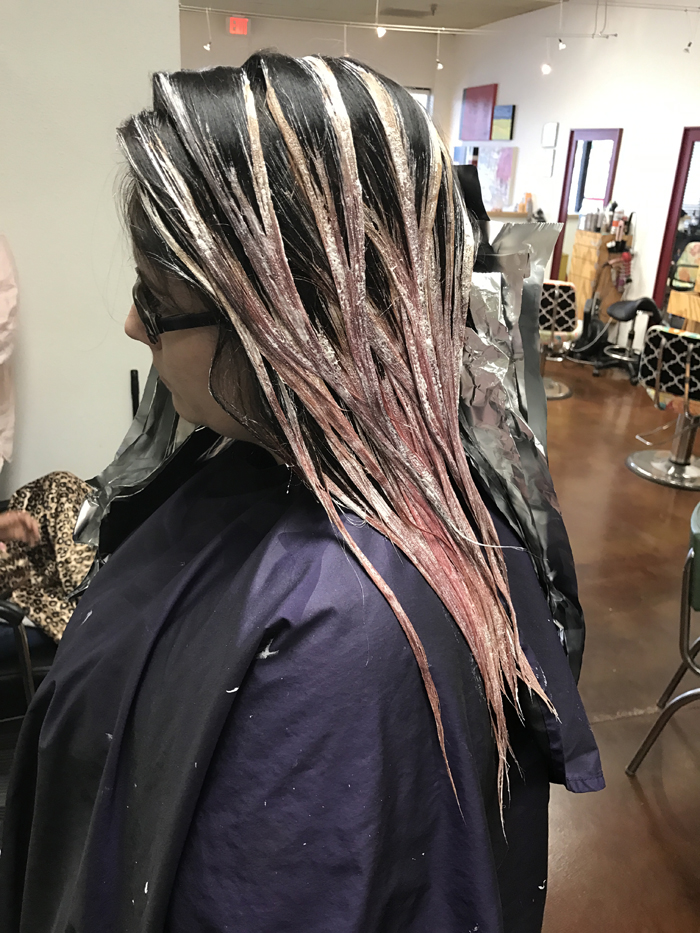 double process color balayage ombre purple ombre purple hair stacy anns scissor hands tempe az hair salon